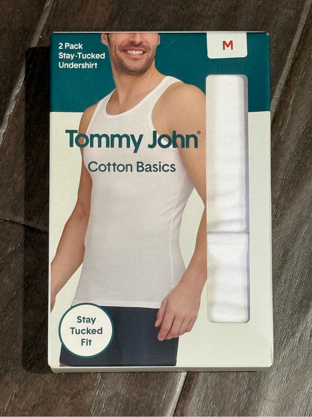 NWT Tommy John White Cotton Basics Stay-Tucked Undershirt Pack